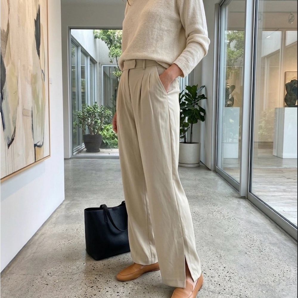 wide leg pants yoga casual everyday pants comfortable soft must have hike S NWT